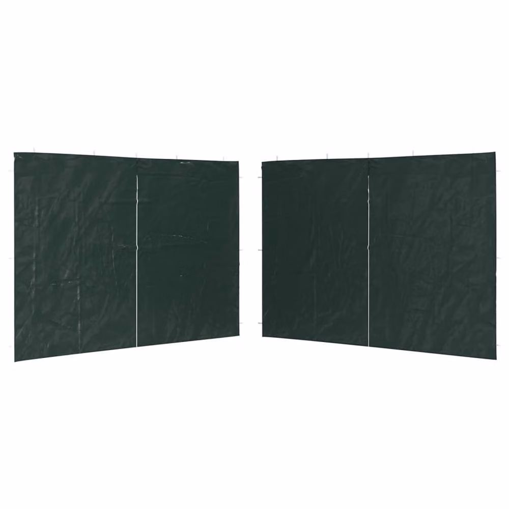 Berkfield Home Party Tent Sidewalls with Zipper, 2 Pieces, PE Green – 2