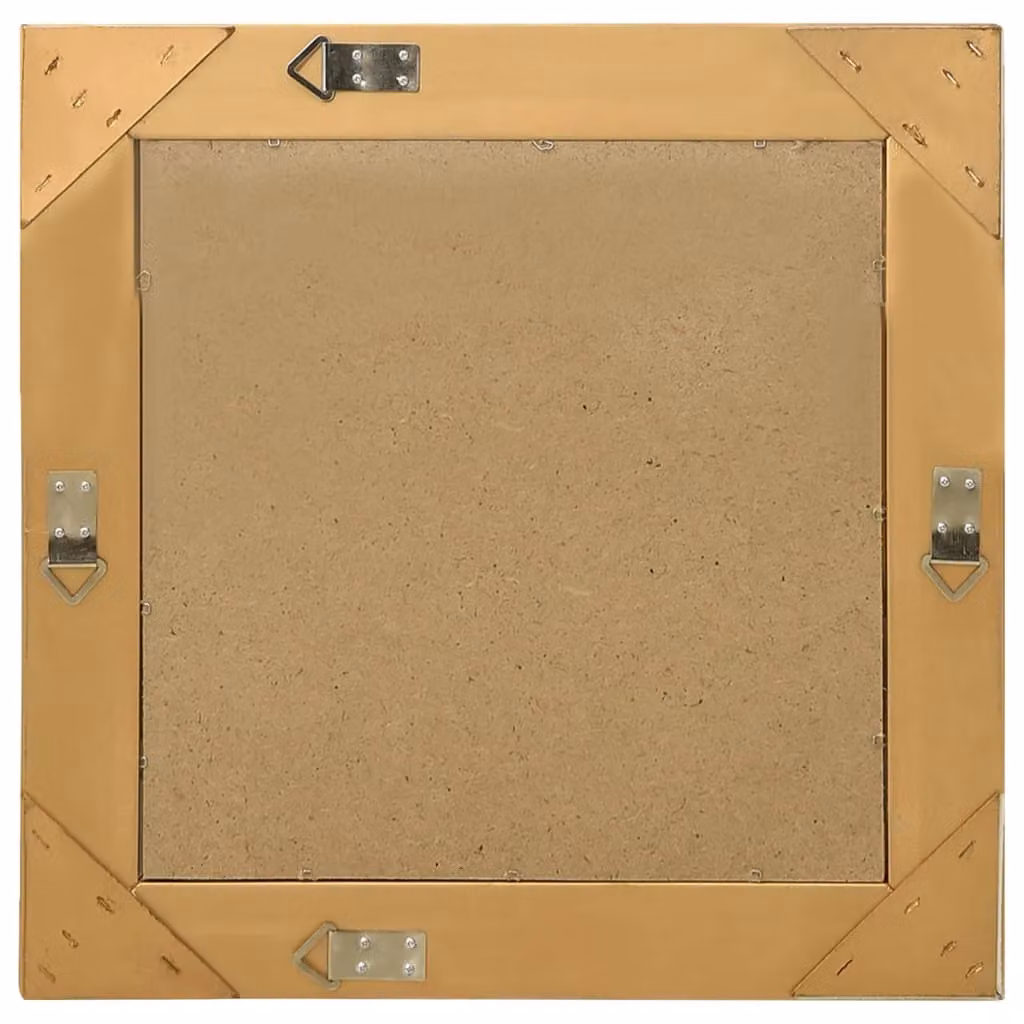 Berkfield Home Baroque Style Square Wall Mirror, Gold, W: 50 cm, H: 50 cm – 3