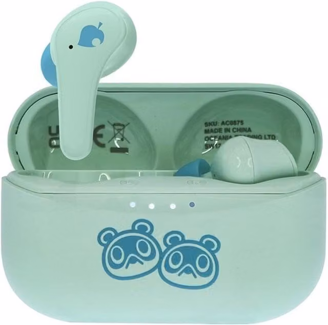 Timmy And Tommy True Wireless Earpods with USB-C Charging Case in Turquoise