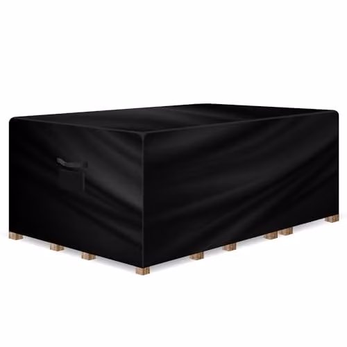 Gracious Gardens Waterproof Black Outdoor Sofa Cover, W/D/H: 270 x 180 x 89 cm – 1