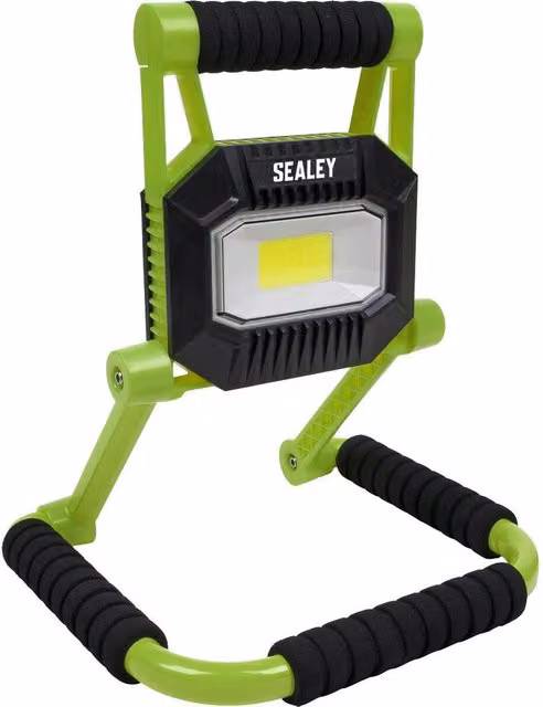 Loops Rechargeable Portable 10W LED Floodlight with IP67 Rating and Adjustable Swivel in Green/Multicolour