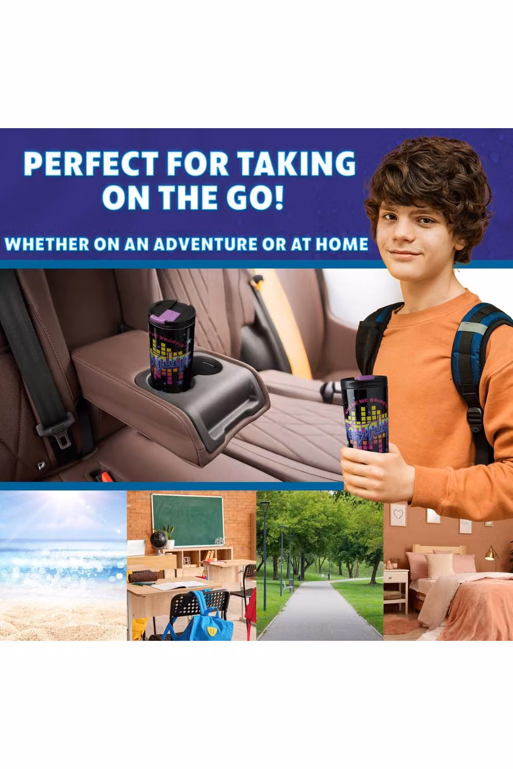 Get Trend Fortnite Insulated Stainless Steel Travel Mug, 425 ml, Multicolour – 9