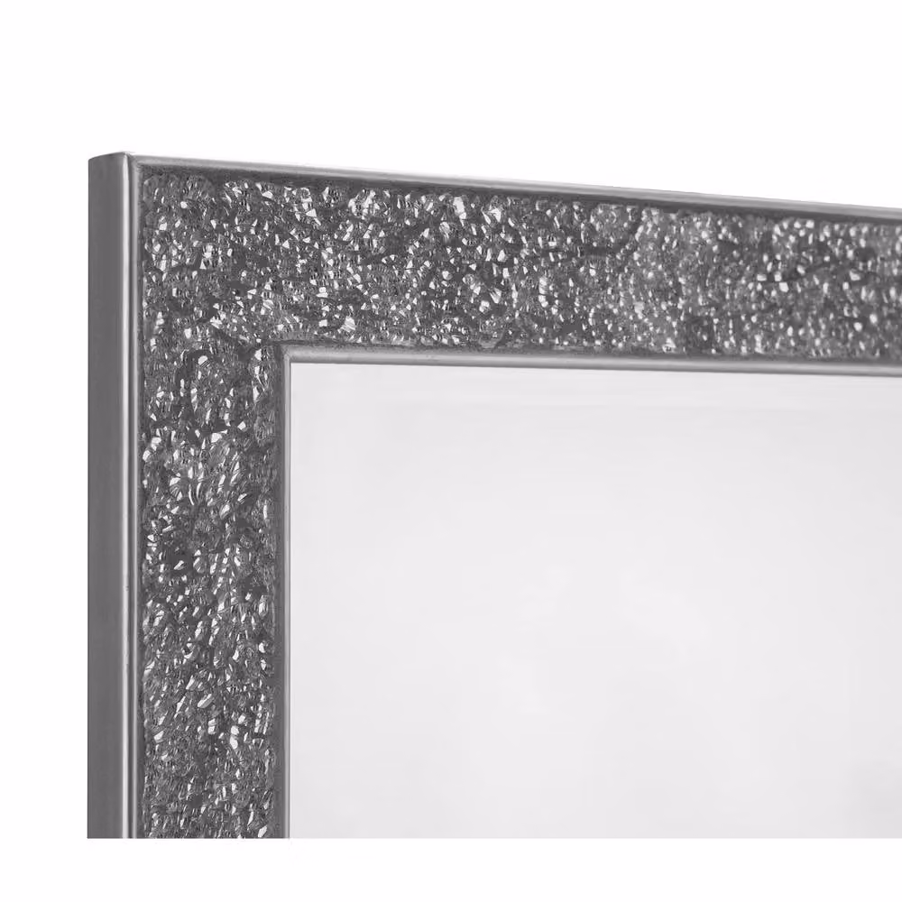 Cheshire Fragmenta Modern Silver Rectangular Wall Mirror – 2