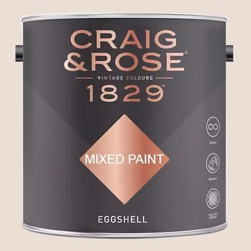 Craig & Rose 1829 Eggshell Paint Stop in Broken White, 2.5 l