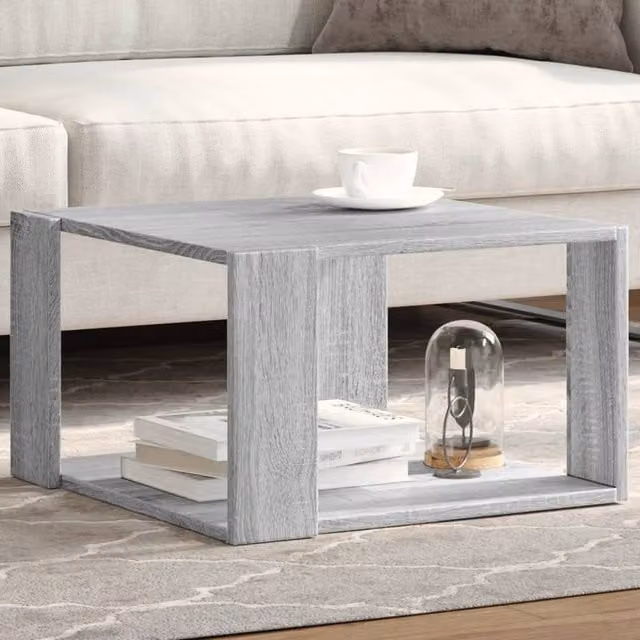 Berkfield Home Grey Sonoma Square Coffee Table, W/D/H: 51.5 x 51.5 x 30 cm – 1
