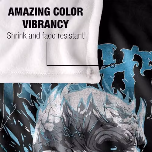 LOGOVISION Game of Thrones Night King Band Super Soft Fleece Throw Blanket, Multicolour, W: 91.44 cm x L: 147 cm – 3