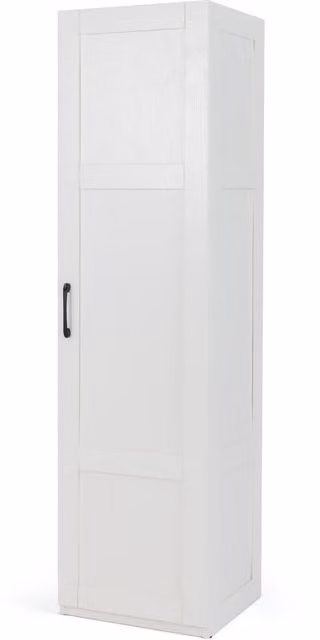 Costway 4-Tier Freestanding Tall Storage Cabinet in White – 1