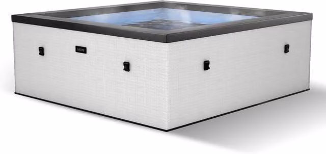 Summer Waves Wave Garda 6-Person Eco Foam Hot Tub with Integrated Heater in Pebble White