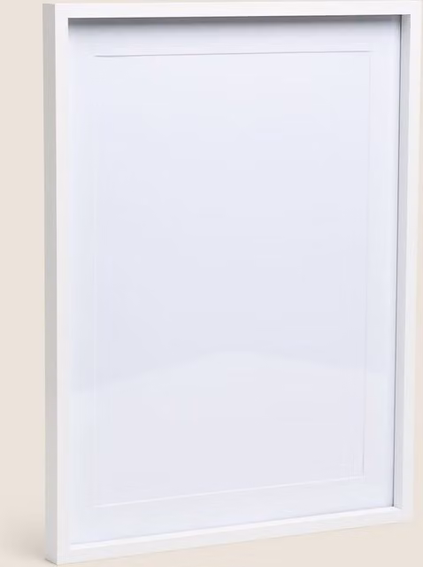 M&S White Rectangular Single Poster Frame A3