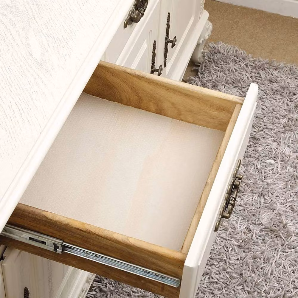 NESTLUNE Non-Slip Kitchen Cabinet Liner and Drawer Mat, White, W: 520 cm, L: 1000 cm – 2