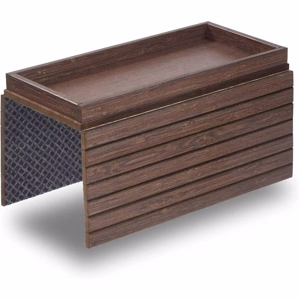 FLAVORA Brown Bamboo Wood Sofa Arm, W: 1 m, D: 0.5 m – 2