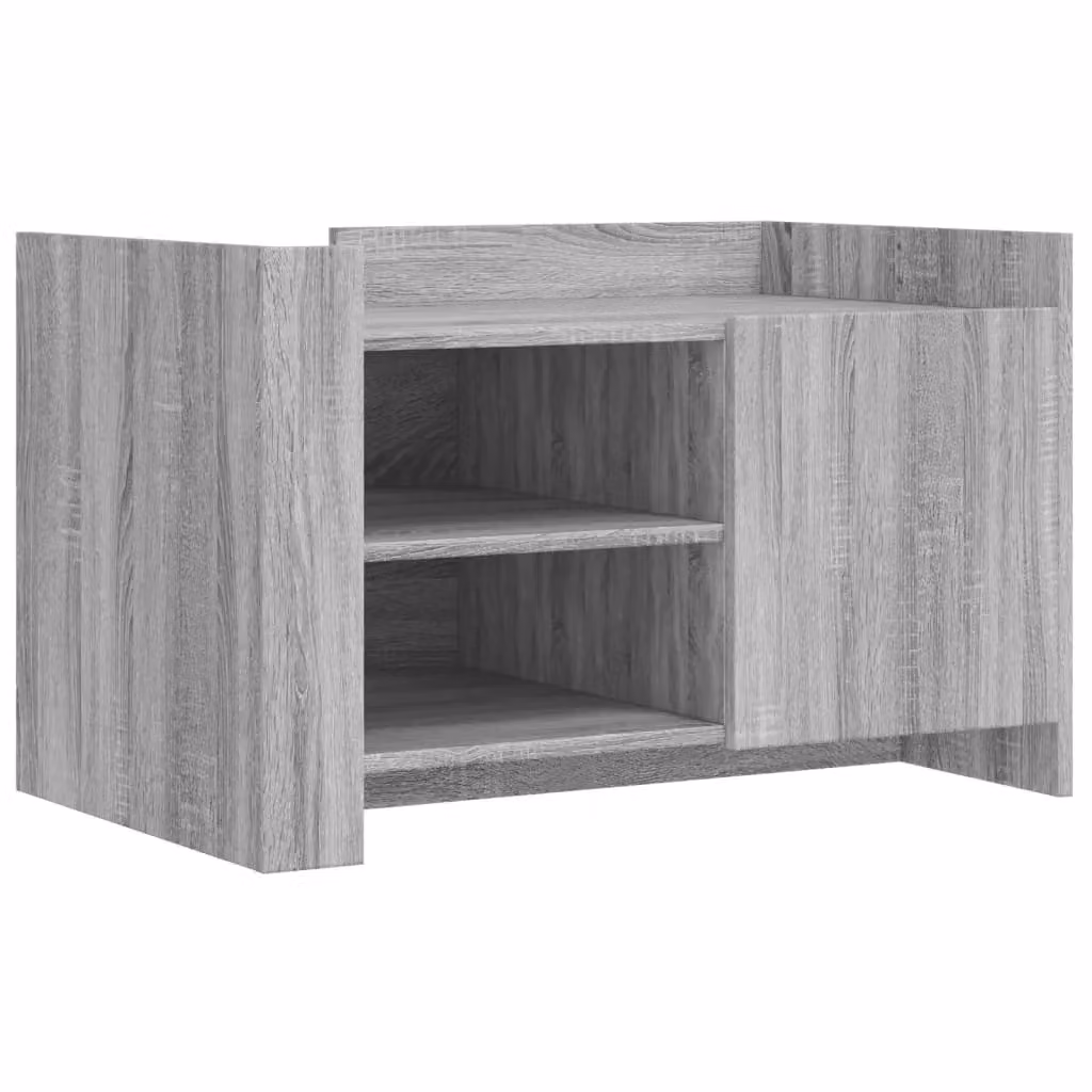 Berkfield Home Grey Sonoma Coffee Table in Engineered Wood W/D/H: 80 x 50 x 50 cm – 2