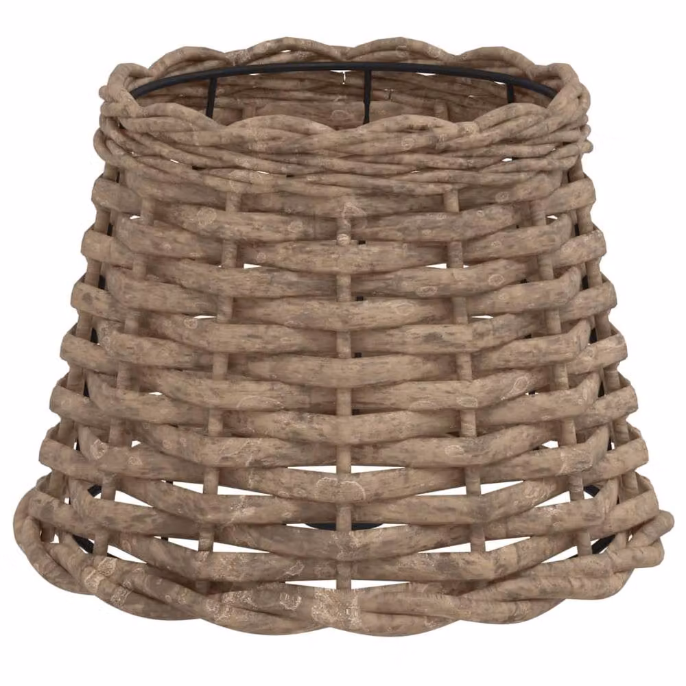 Berkfield Home Brown Wicker Cone Lamp Shade, W: 20 cm, H: 15 cm – 2
