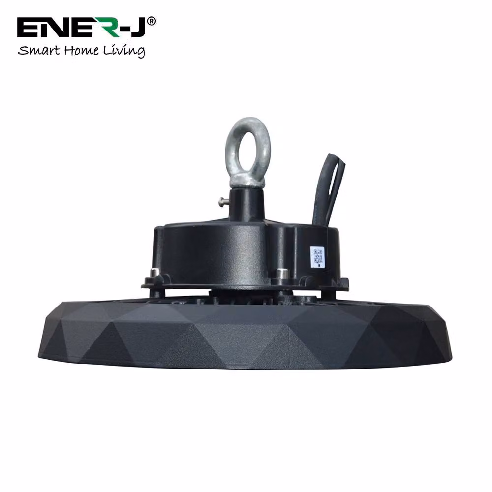 ENER-J Pro UFO High Bay LED Light, Black, 200W Adjustable Power, IP65 Rated – 3