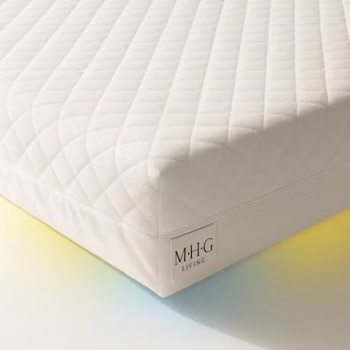MHG Living White Baby Cot Mattress with Waterproof Removable Cover, W/D/H: 120 x 60 x 13.5 cm