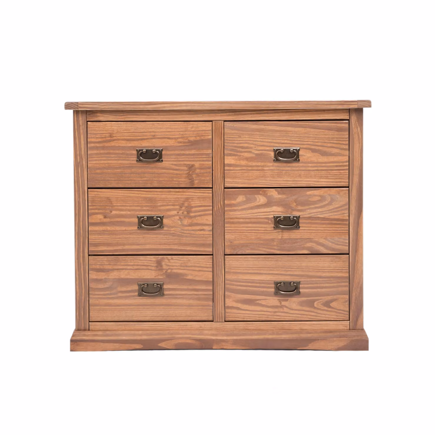 Cabinet Bits Tirolo 6 Drawer Chest of Drawers in Brown with Gold Handles – 2