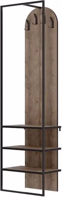 Havendro Dark Oak Shoe Storage Stand in Brown and Black – 1