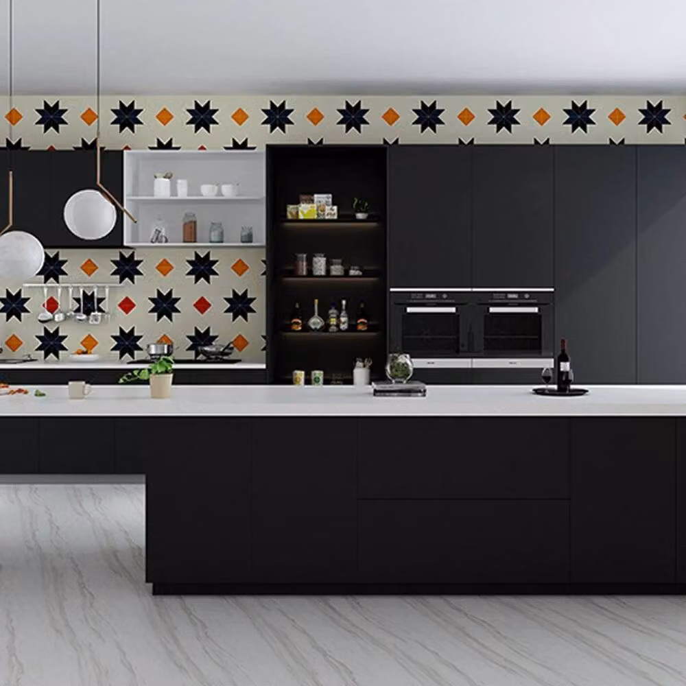 KORVIXA Matte Black Self Adhesive Vinyl Cupboard Door Cover Film, W: 52 cm, L: 1000 cm – 3
