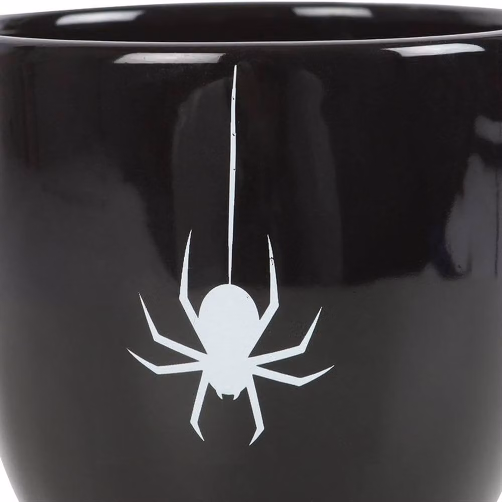 Uniqueful Black Spider Ceramic Teacup, 400 ml – 2