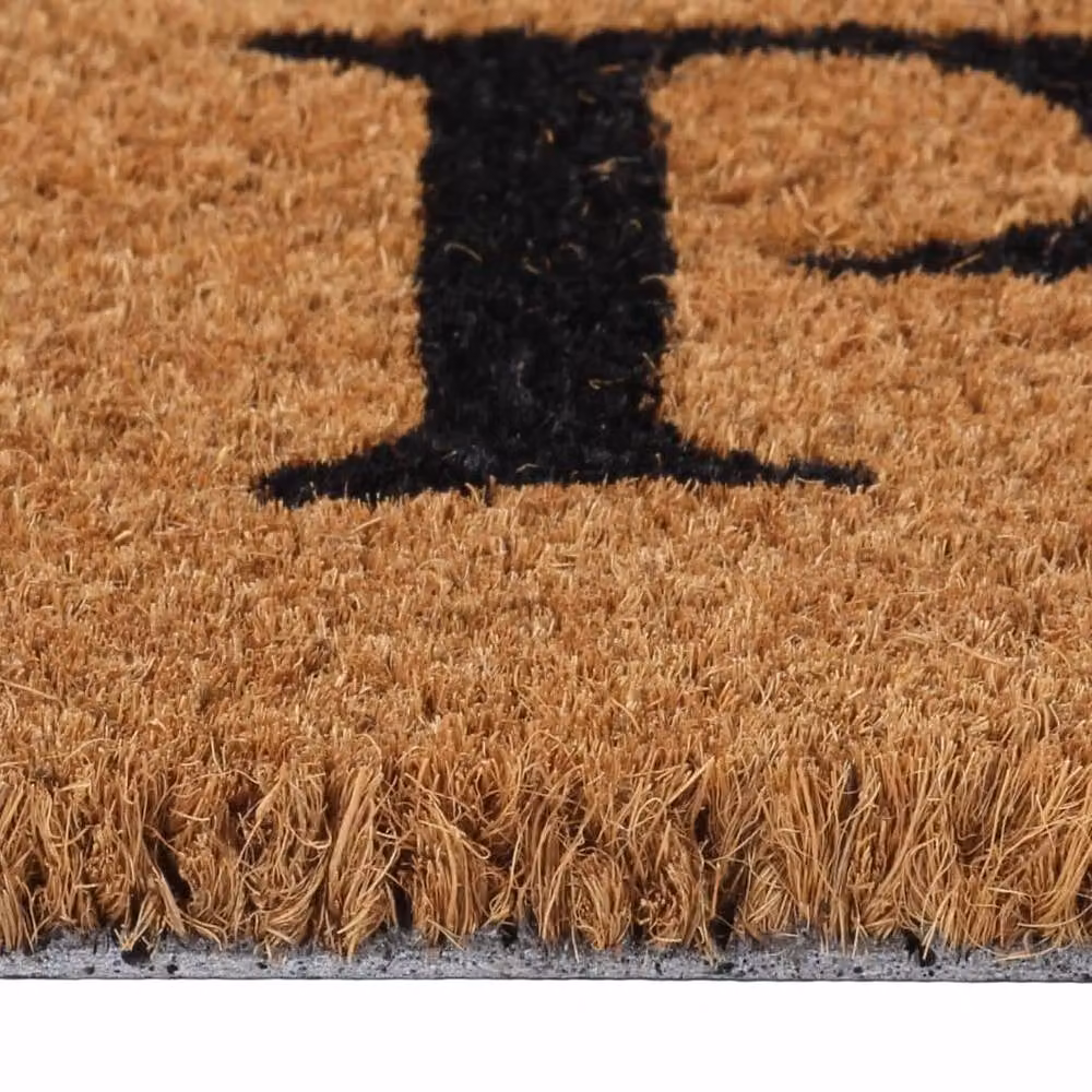 Berkfield Home Durable Rectangular Coir and PVC Door Mat, Brown, W: 75 cm, D: 45 cm – 3