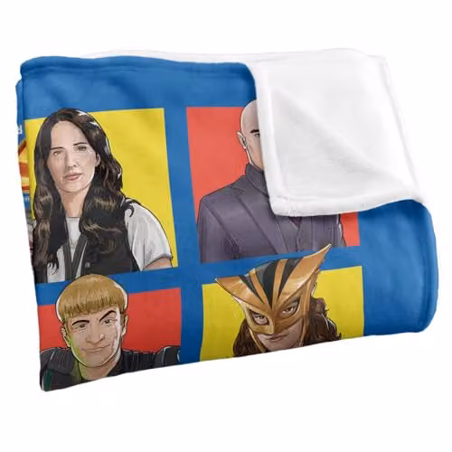 Warner Bros. Superman 2025 Character Squares Silky Touch Super Soft Fleece Throw Blanket, Multicolour, W/D/H: 91 x 147 cm – 2