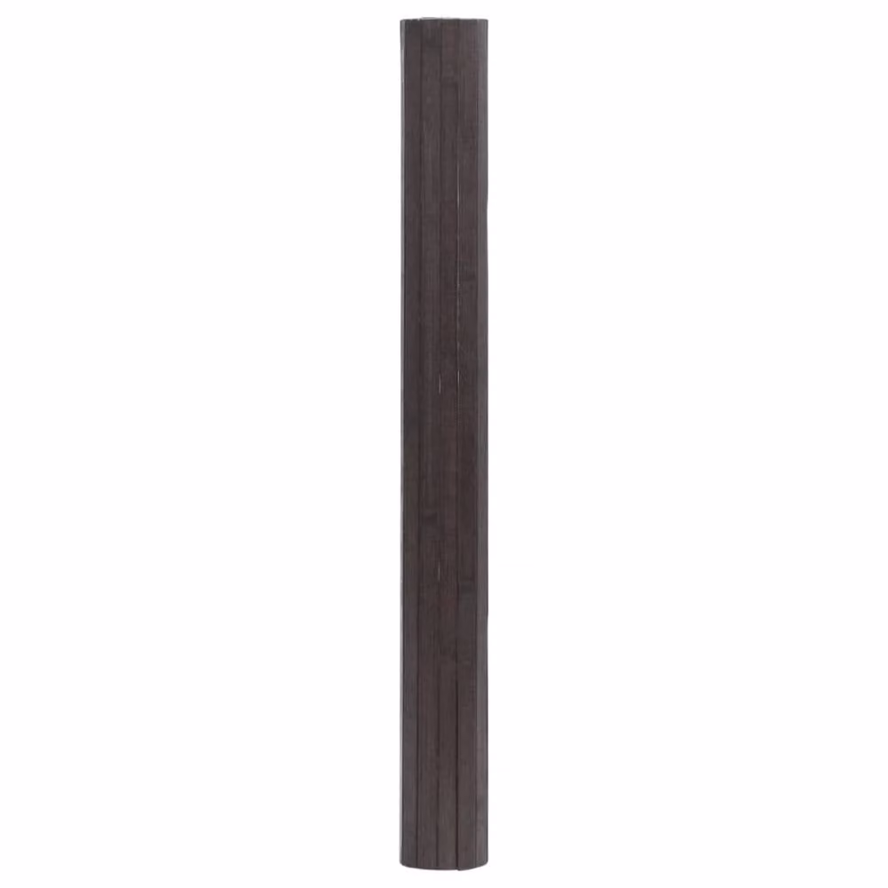 Berkfield Home Rectangular Bamboo Rug in Dark Brown, W: 60 cm, L: 400 cm – 2