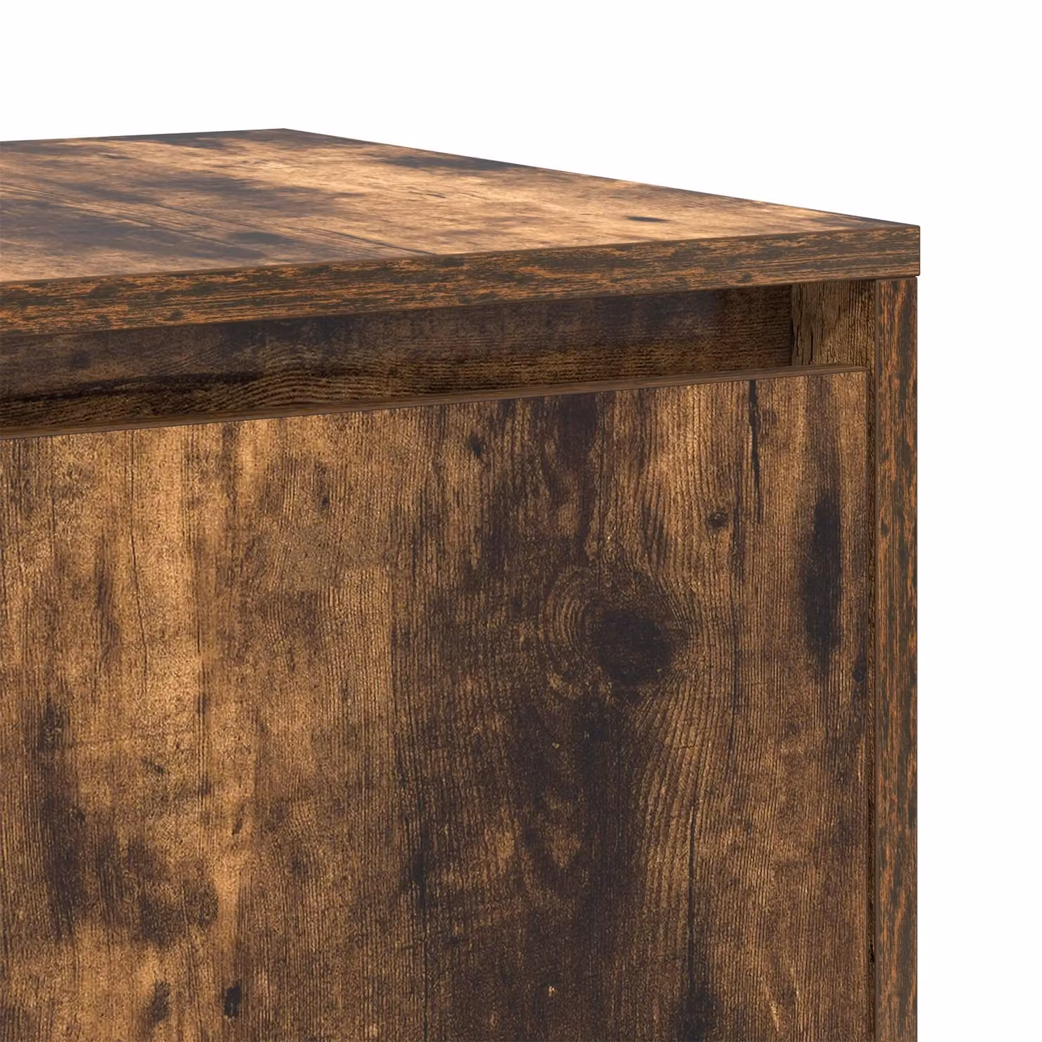 Berkfield Home Smoked Oak Sideboard in Brown, W: 135 cm, D: 41 cm, H: 75 cm – 4