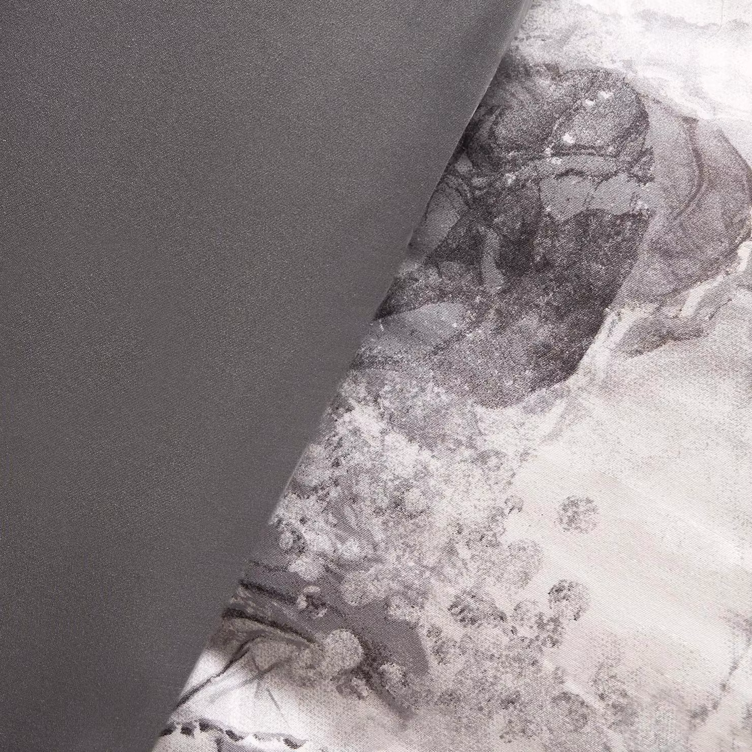 OHS Reversible Marble Double Duvet Cover and Pillowcase Set in Grey and White, W/D/H: 200 x 200 cm – 3
