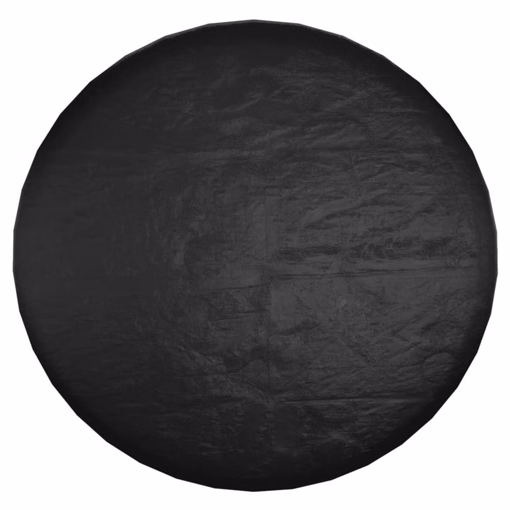 Berkfield Home Island Lounge Stool Cover in Black, Diameter: 188 cm, Height: 50 cm – 2