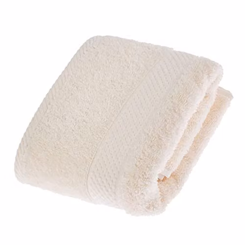 Homescapes Beige Cotton Hand Towel, 500 GSM, Fluffy and Quick-Drying – 1