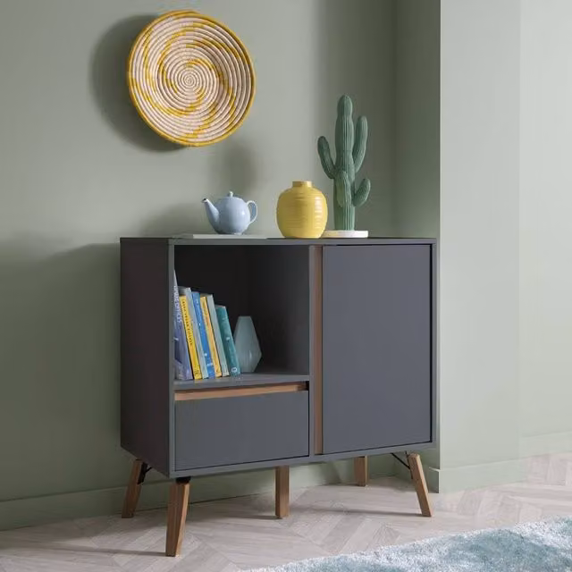 Nöa and Nani Otto Small Sideboard with Drawer in Grey