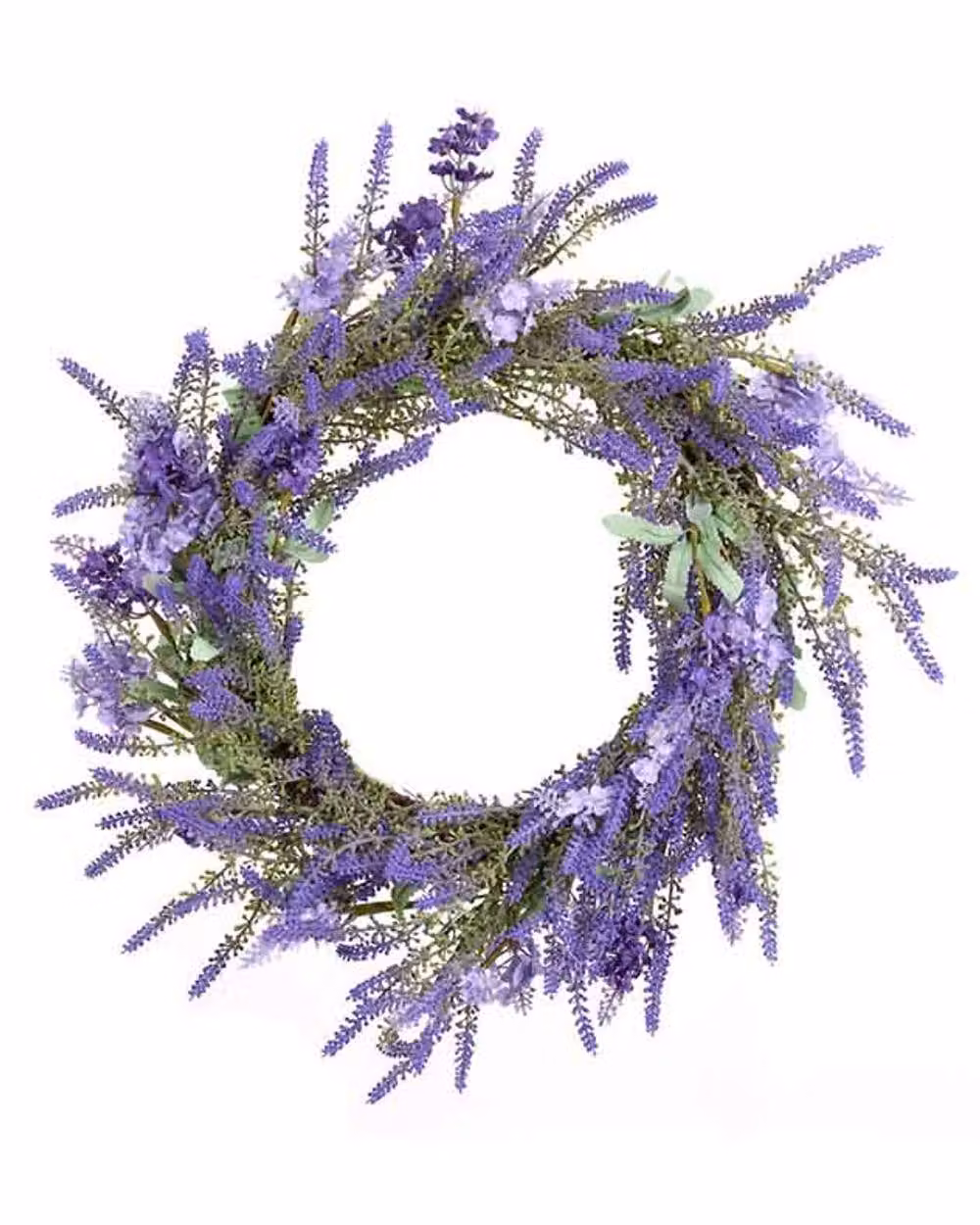 Dibor Luxury Purple Lavender Floral Summer and Spring Door Wreath, Diameter: 50 cm – 2