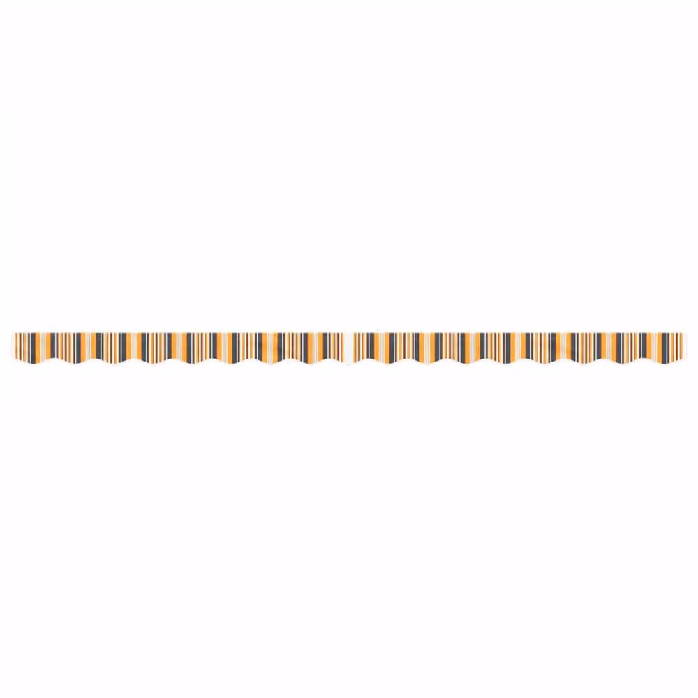 Berkfield Home Replacement Awning Valance Fabric in Yellow and Grey Stripe, 4 m – 2