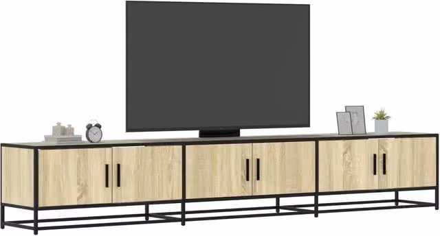 Berkfield Home TV Cabinet in Sonoma Oak Brown, W/D/H: 240 x 35 x 41 cm – 1
