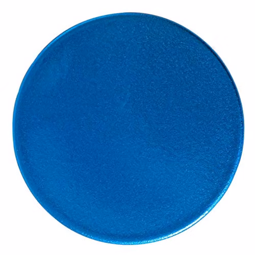 Argon Tableware 18pc Metallic Blue Melamine Charger Plates, Coasters and Napkin Rings Set, Diameter: 33 cm – 4