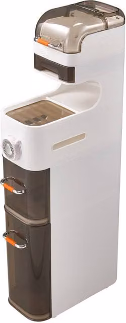 Garden Sanctuary 6-Tier Narrow Storage Organizer with Drawers and Castors in White