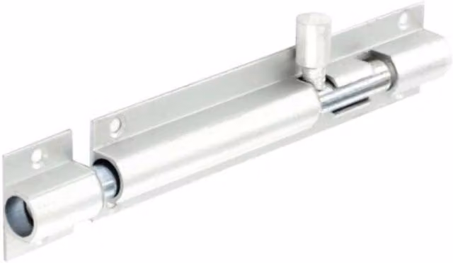 Securit Aluminium Door Bolt in Silver
