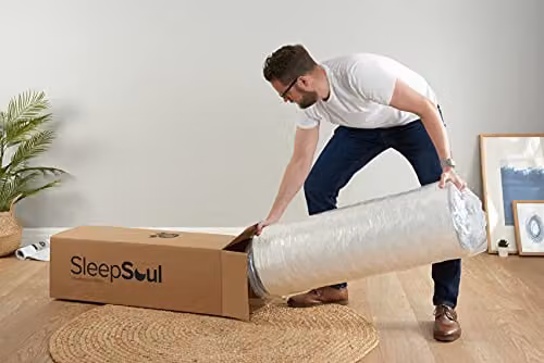 SleepSoul Hybrid Comfort Mattress in White, H x W x D: 23 x 135 x 190 cm – 2