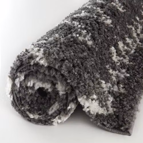 THE RUGS Modern Moroccan Design Living Room and Bedroom Rug, Tangier Dark Grey/Ivory, W: 240 cm, D: 340 cm – 5