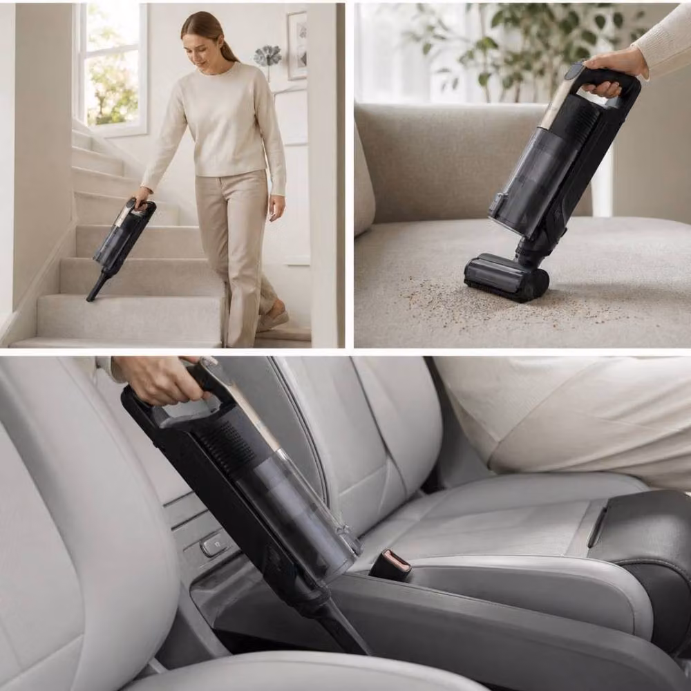 ExtraStar 400W Cordless Bagless Vacuum Cleaner in Gold with 700ml Capacity – 6