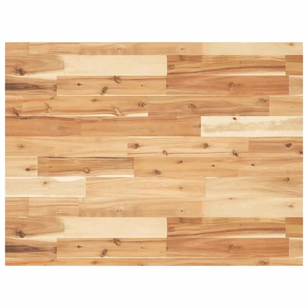 Berkfield Home Rectangular Table Top in Brown Solid Acacia Wood, W: 100 cm, D: 60 cm, H: 4 cm – 2