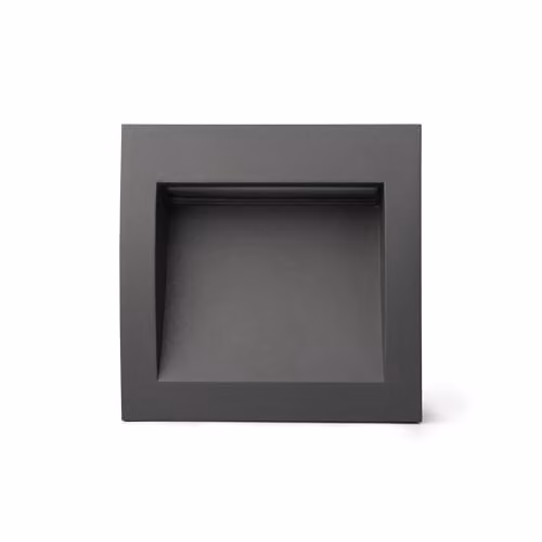 Faro Barcelona Sedna LED Recessed Outdoor Step Light, Grey, IP65, Aluminium and Glass – 1