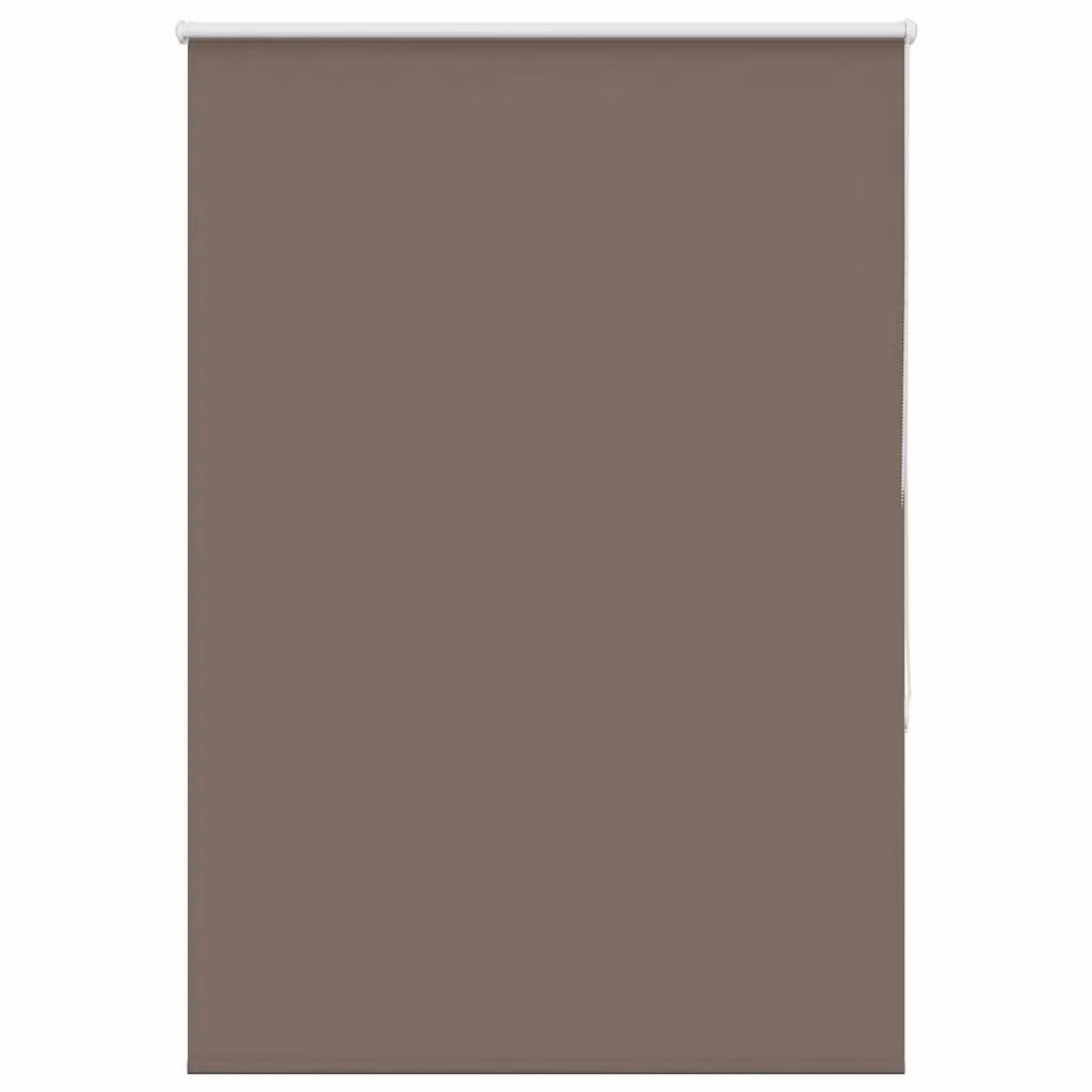 Berkfield Home Blackout Roller Blind in Coffee Brown, Thermal Insulating Polyester, W: 95 cm, H: 130 cm – 2