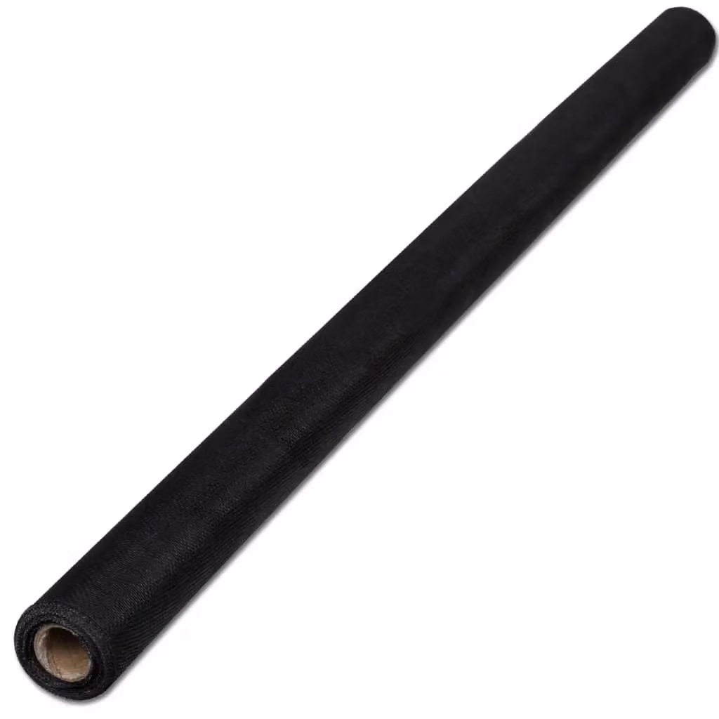 Berkfield Home Black Fibreglass Mesh Screen W: 100 cm, L: 1000 cm – 2