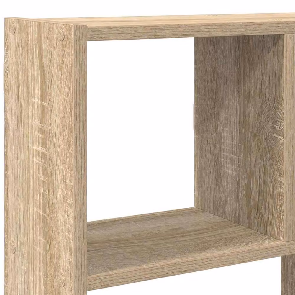 Berkfield Home Wall Mounted 12 Compartment Cube Shelf in Sonoma Oak Light Oak Colour – 3