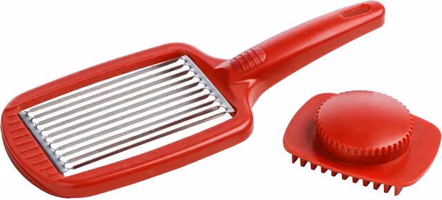 Orsina Balzano Tomato Slicer with Press in Red – 1
