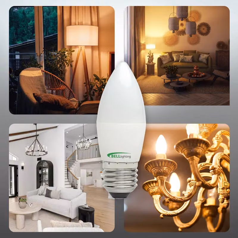 BELL Lighting Dimmable E27 LED Bulb, White, 4.7W, Pack of 6 – 3