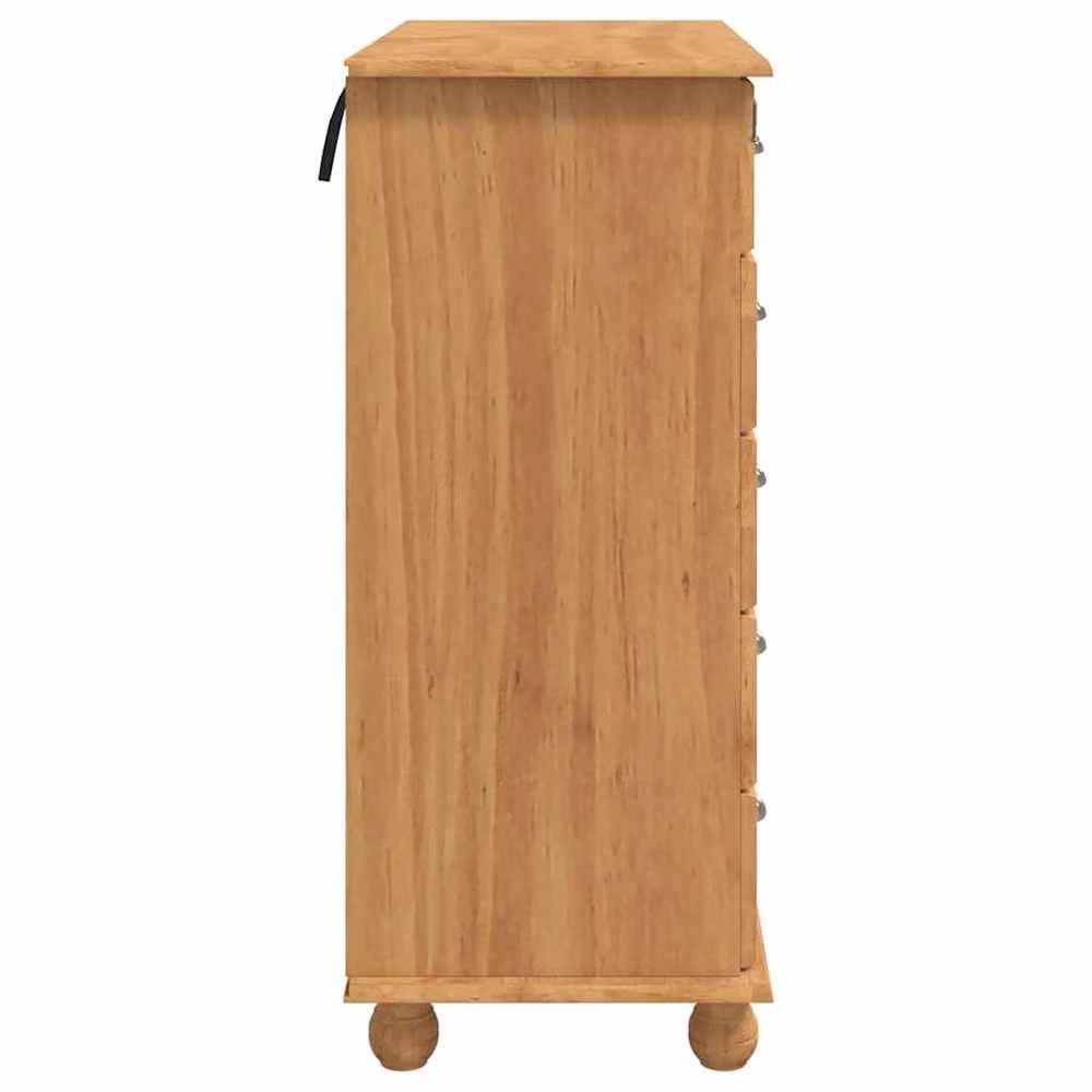 Berkfield Home Askim Traditional Chest of Drawers in Brown Solid Wood Pine, W/D/H: 91 x 40 x 95.5 cm – 2