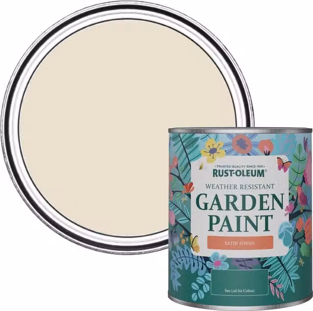 Rust-Oleum Water-Based Garden Paint in Satin Finish, Longsands, 0.75 l