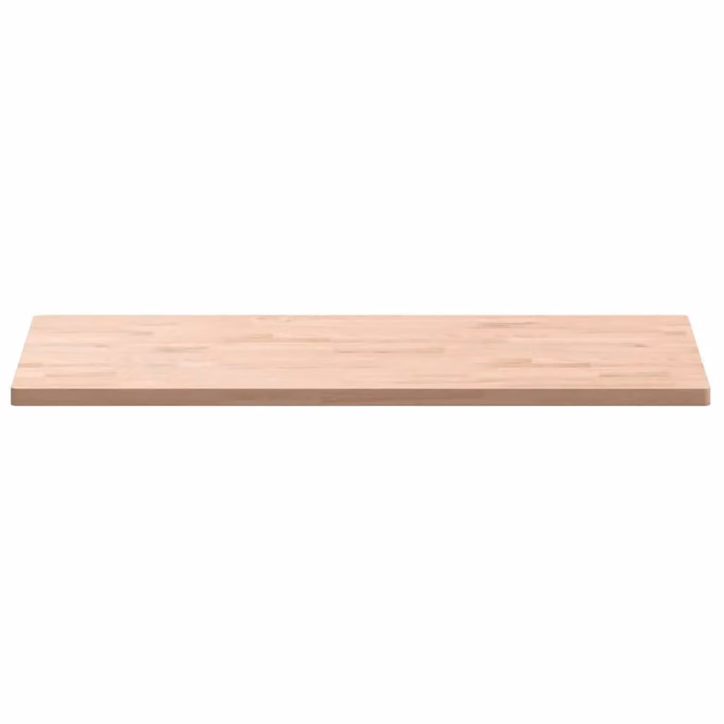 Berkfield Home Rectangular Solid Wood Beech Table Top, Brown, W: 100 cm, D: 50 cm, H: 2.5 cm